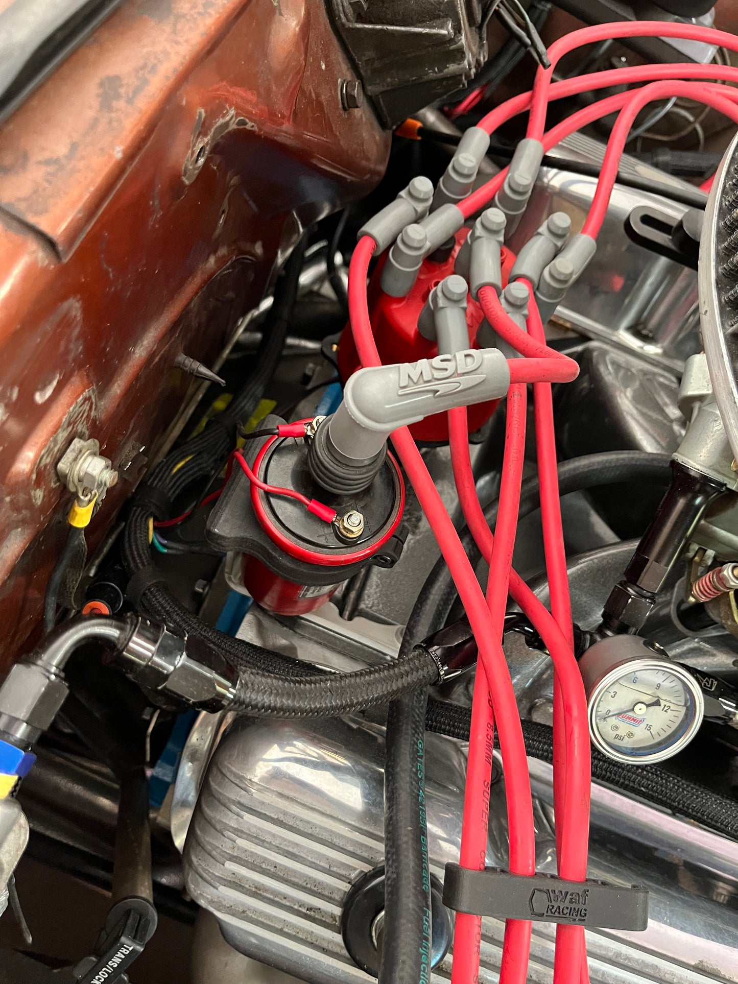Mopar LA Trickflow Intake Manifold Coil Bracket