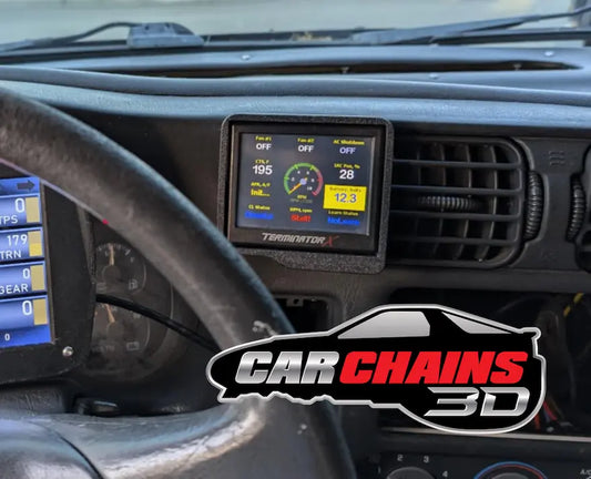 3D Printed 1998-2004 S10, Sonoma, and Jimmy 3.5 Inch Terminator X / Sniper Screen Mount - CarChains3D