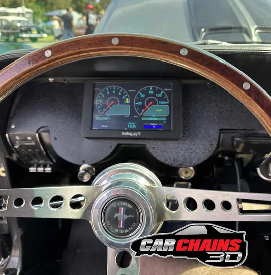 3D Printed Digital Dash Bezel for 1967-1968 Ford Mustang - CarChains3d